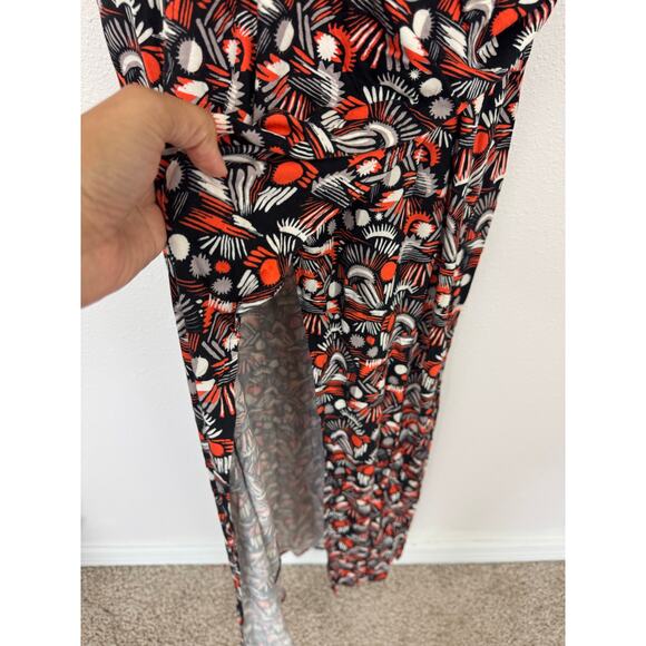 Free People Daria Halter Maxi Dress Black Combo NWT XL - Picture 4 of 11